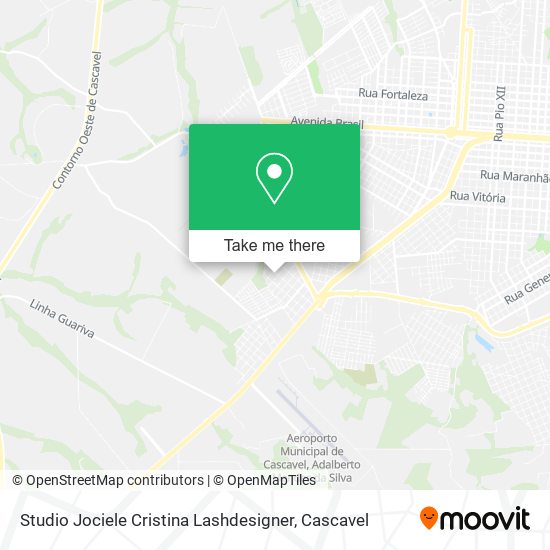 Studio Jociele Cristina Lashdesigner map