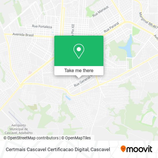 Certmais Cascavel Certificacao Digital map