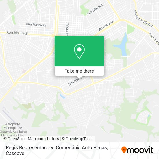 Mapa Regis Representacoes Comerciais Auto Pecas