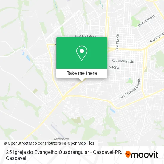 25 Igreja do Evangelho Quadrangular - Cascavel-PR map