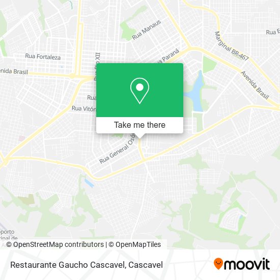 Mapa Restaurante Gaucho Cascavel