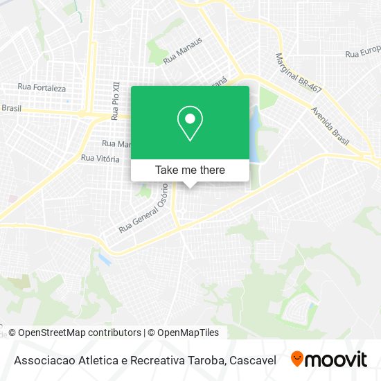 Associacao Atletica e Recreativa Taroba map