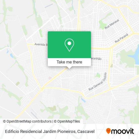 Edificio Residencial Jardim Pioneiros map