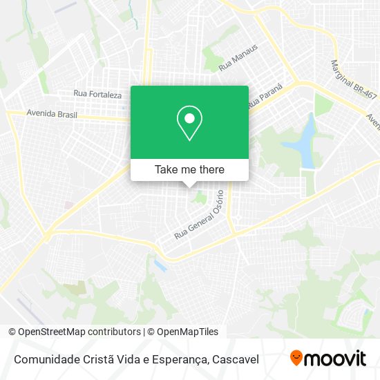 Comunidade Cristã Vida e Esperança map
