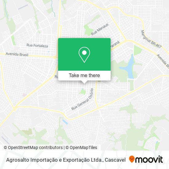 Agrosalto Importação e Exportação Ltda. map