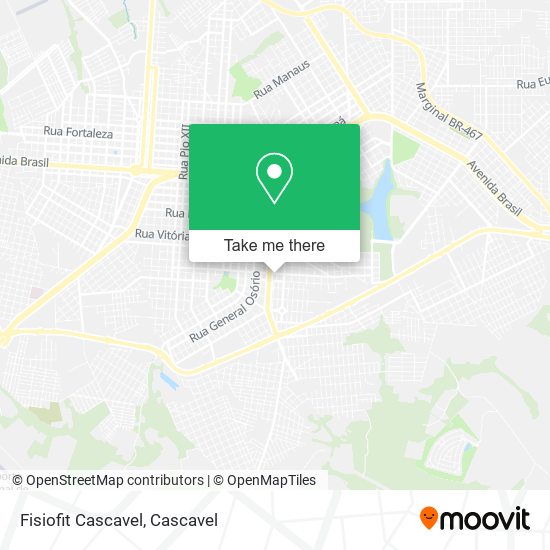 Fisiofit Cascavel map