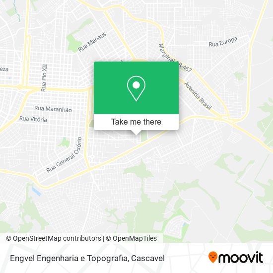 Engvel Engenharia e Topografia map