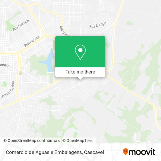 Comercio de Aguas e Embalagens map