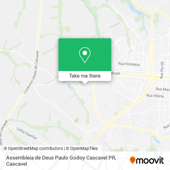 Assembleia de Deus Paulo Godoy Cascavel PR map