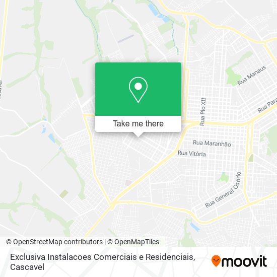 Mapa Exclusiva Instalacoes Comerciais e Residenciais