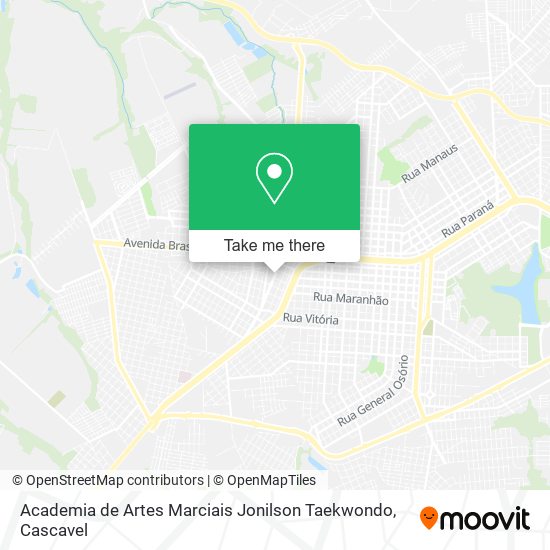 Mapa Academia de Artes Marciais Jonilson Taekwondo