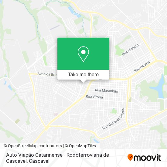 Auto Viação Catarinense - Rodoferroviária de Cascavel map