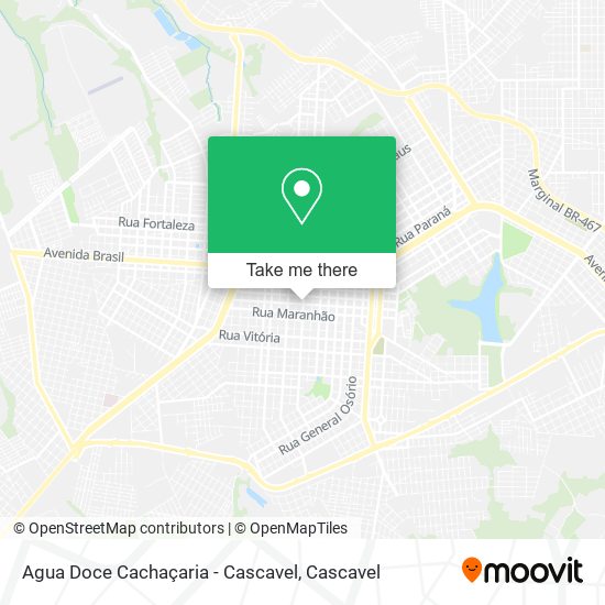 Agua Doce Cachaçaria - Cascavel map