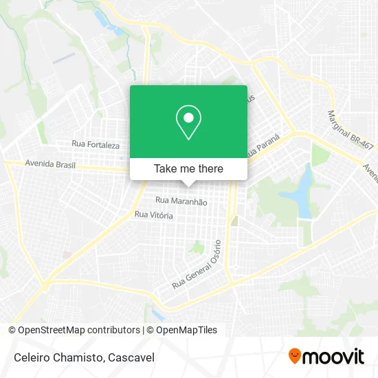 Celeiro Chamisto map