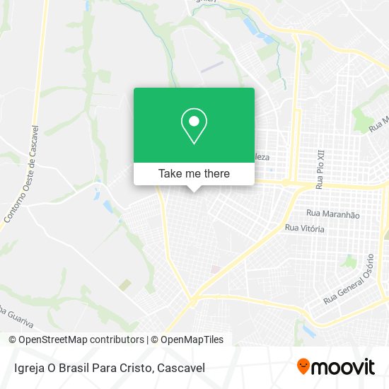 Igreja O Brasil Para Cristo map