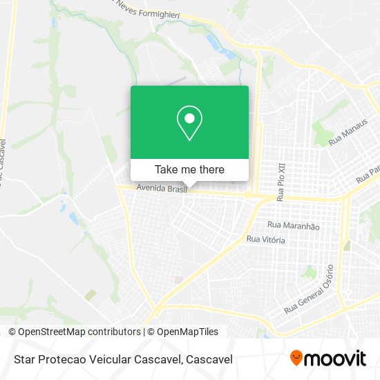 Mapa Star Protecao Veicular Cascavel