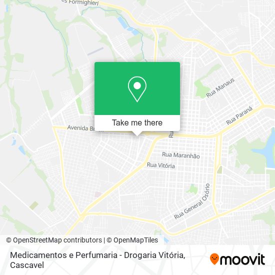 Medicamentos e Perfumaria - Drogaria Vitória map