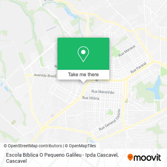 Mapa Escola Bíblica O Pequeno Galileu - Ipda Cascavel