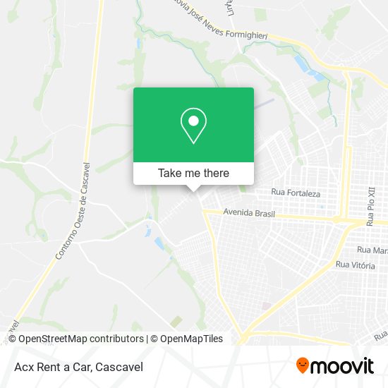 Acx Rent a Car map