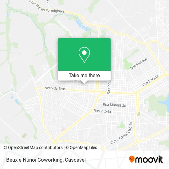 Mapa Beux e Nunoi Coworking