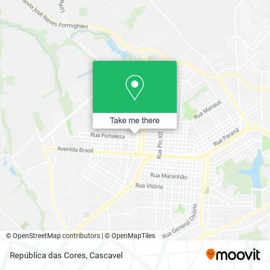 República das Cores map