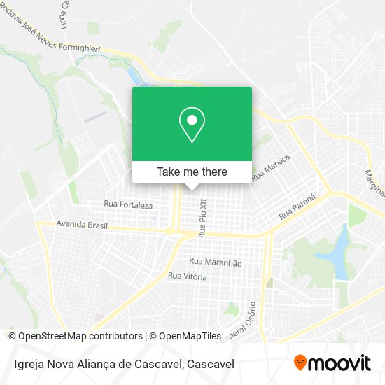 Igreja Nova Aliança de Cascavel map