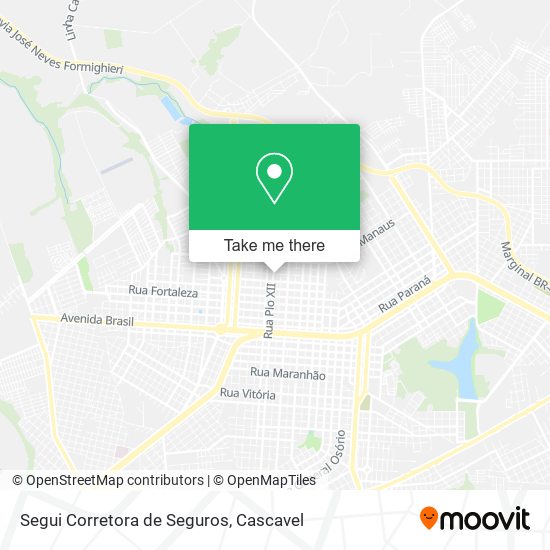 Mapa Segui Corretora de Seguros