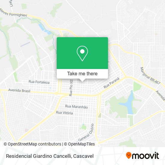 Residencial Giardino Cancelli map