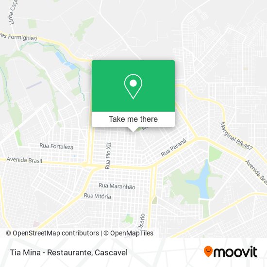 Mapa Tia Mina - Restaurante