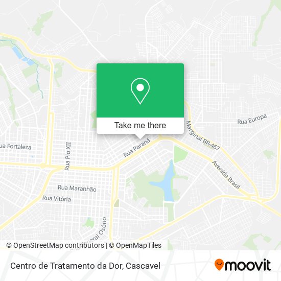 Centro de Tratamento da Dor map