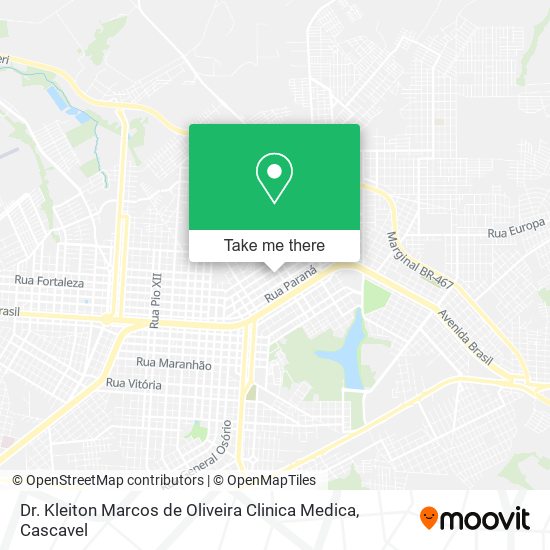 Dr. Kleiton Marcos de Oliveira Clinica Medica map