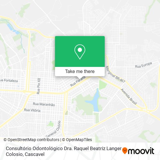 Consultório Odontológico Dra. Raquel Beatríz Langer Colosio map