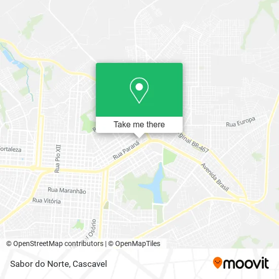 Sabor do Norte map