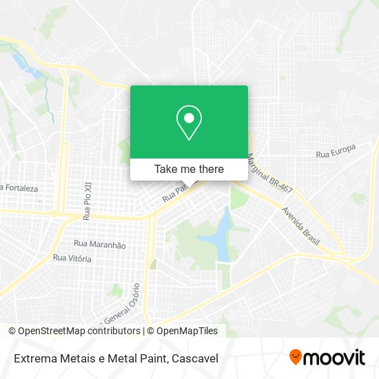 Extrema Metais e Metal Paint map