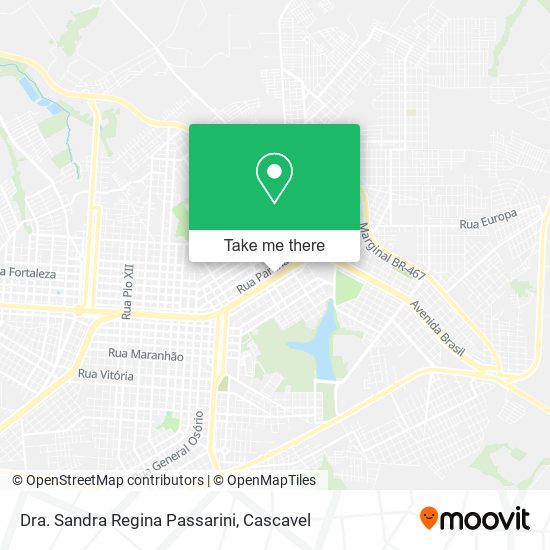 Dra. Sandra Regina Passarini map