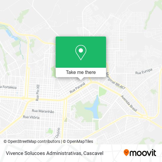 Vivence Solucoes Administrativas map