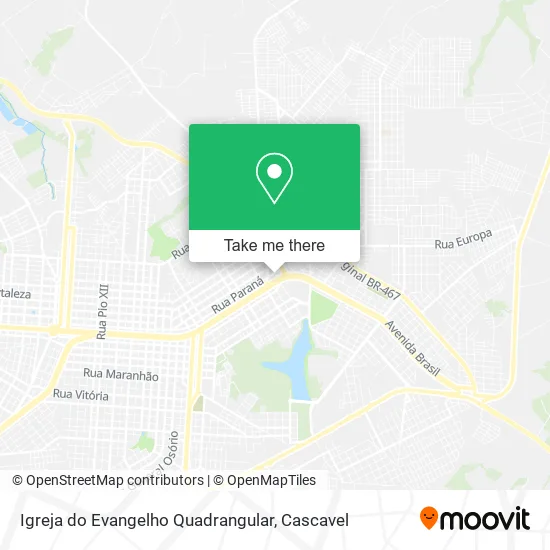 Igreja do Evangelho Quadrangular map