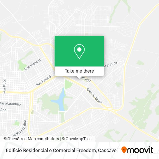 Edificio Residencial e Comercial Freedom map