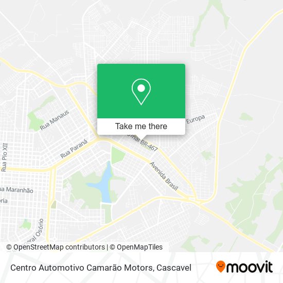 Centro Automotivo Camarão Motors map