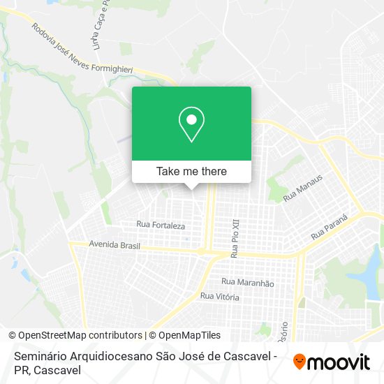 Seminário Arquidiocesano São José de Cascavel - PR map