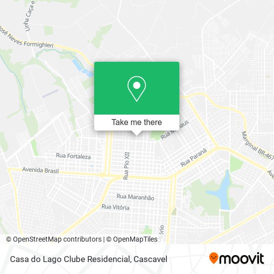 Casa do Lago Clube Residencial map