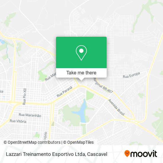 Mapa Lazzari Treinamento Esportivo Ltda
