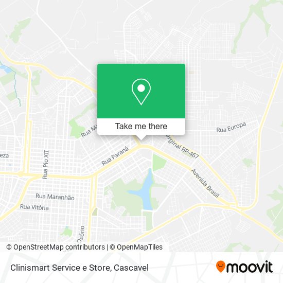 Mapa Clinismart Service e Store