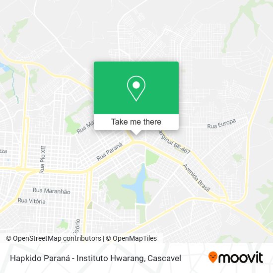 Hapkido Paraná - Instituto Hwarang map