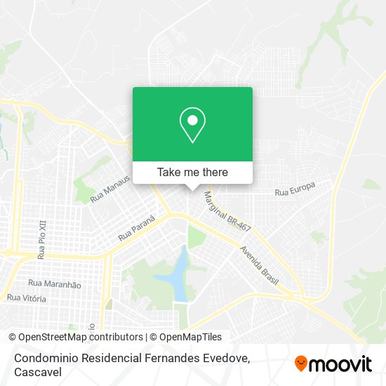 Mapa Condominio Residencial Fernandes Evedove