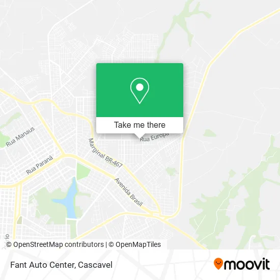 Fant Auto Center map