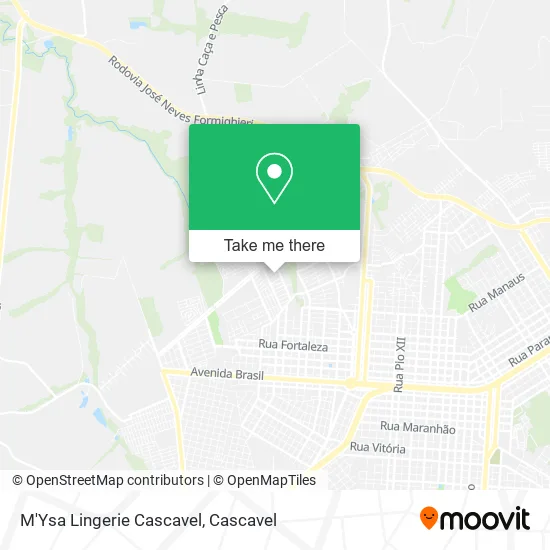 M'Ysa Lingerie Cascavel map