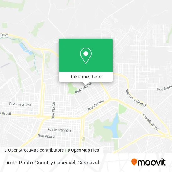 Auto Posto Country Cascavel map