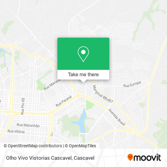 Olho Vivo Vistorias Cascavel map