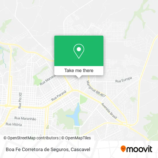Boa Fe Corretora de Seguros map